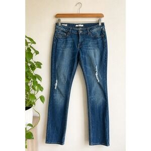 Vigoss Studio Brooklyn Skinny Jeans Womens 31 Low Rise Distressed Y2K Stone Wash